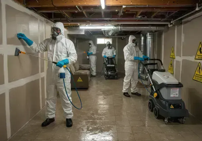 Basement Moisture Removal and Structural Drying process in Federal Heights, CO